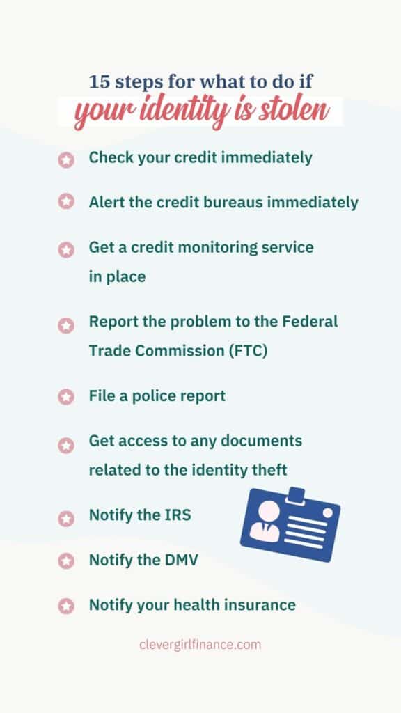 Stolen identity action steps graphic 1